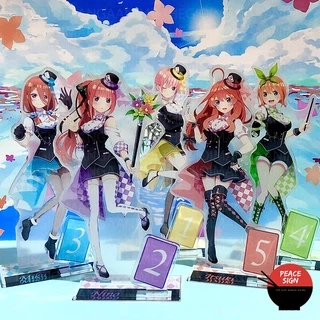 Mô hình nhân vật standee Gotoubun No Hanayome ver ẢO THUẬT in hình Nhà Có Năm Nàng Dâu anime chibi mica acrylic