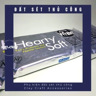 Đất Sét Nhật CAO CẤP Tự Khô Hearty Soft White 200gr - Làm hoa, nặn tượng chibi