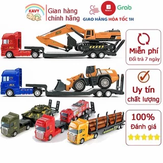 Đồ chơi mô hình xe đầu kéo các loại KAVY gồm 2 xe chạy đà kích thước lớn