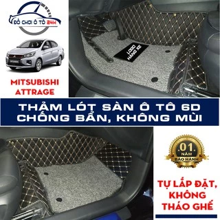 Thảm lót sàn ô tô 5D 6D Mitsubishi Attrage 2016-2022 bảo vệ sàn xe, không mùi, không thấm nước