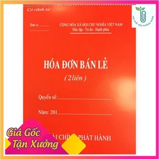 Hoá đơn bán lẻ 1 liên, 2 liên, 3 liên A4/A5 Có rãnh xé