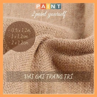 Vải bố thô, vải đay làm phông chụp ảnh khổ 1m2 trang trí 2paint decor R35