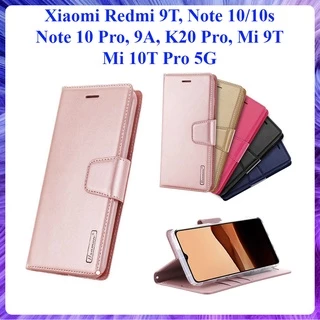 [Bao Xịn] Bao da dạng ví Xiaomi Redmi 9T, Note 10s, Note 10 Pro, 9A, K20 Pro, Mi 9T, Mi 10T Pro 5G ngăn đựng thẻ Hanman