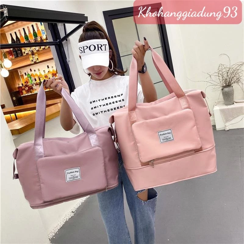 Túi Xách Du Lịch 2 Tầng Có Thể Gấp Gọn - Balo Du Lịch 2 Tầng Đựng Đồ Đa Năng Nhiều Ngăn Rộng Rãi,Hàng Dày Dặn