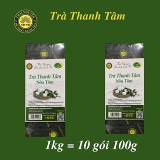 Trà Nõn Tôm Thái Nguyên 1kg (10 gói 100g), Trà Xanh Tâm Thái, Trà Nõn Tôm Thanh Tâm 1kg