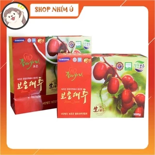 Hộp 1KG táo đỏ Hàn Quốc sấy khô (tặng kèm túi sách giấy)