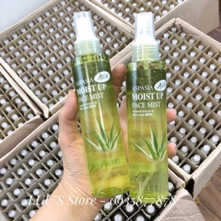 Xịt Khoáng Nha Đam Trắng Sáng Dịu Da Aspasia Moist Up Face Mist Aloe 150ml