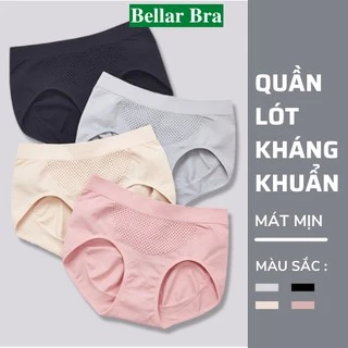 Quần Lót Cotton Kháng Khuẩn - Quần Lót Nữ Thông Hơi Ôm Trọn Vòng 3   BellarBra L011