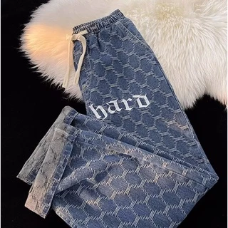 Quần jean nam  Dáng Rộng Thời Trang Retro thời trang Cao Cho Nam quần baggy quần jeans jean rộng nam cho nam nữ Quần jean