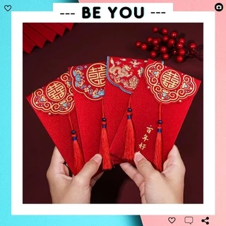 Bao Lì Xì Đỏ Mừng Năm Mới Phong Cách Sang Trọng, Phù Hợp Cho Ngày Cưới /Quà Tặng - BEYOU