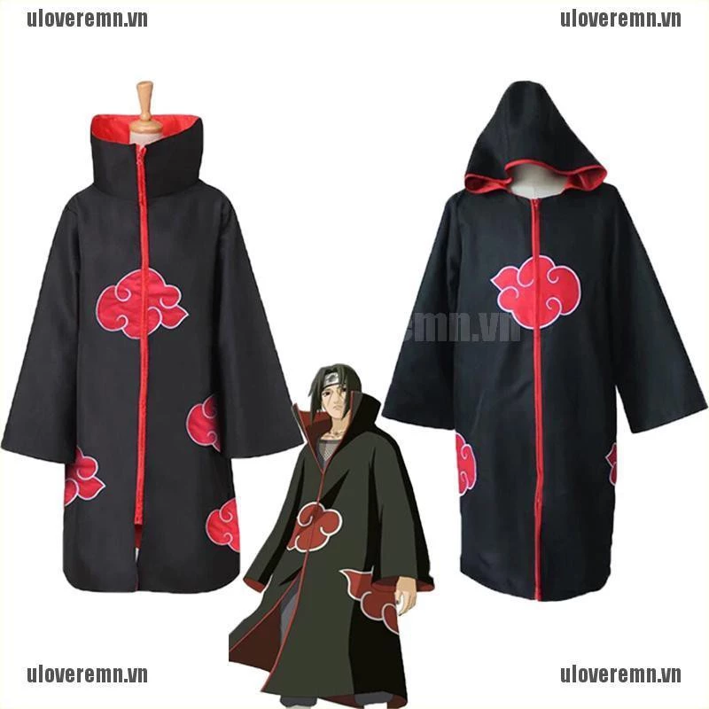 Áo Choàng Hóa Trang Nhân Vật Akatsuki itachi Chất Lượng Cao