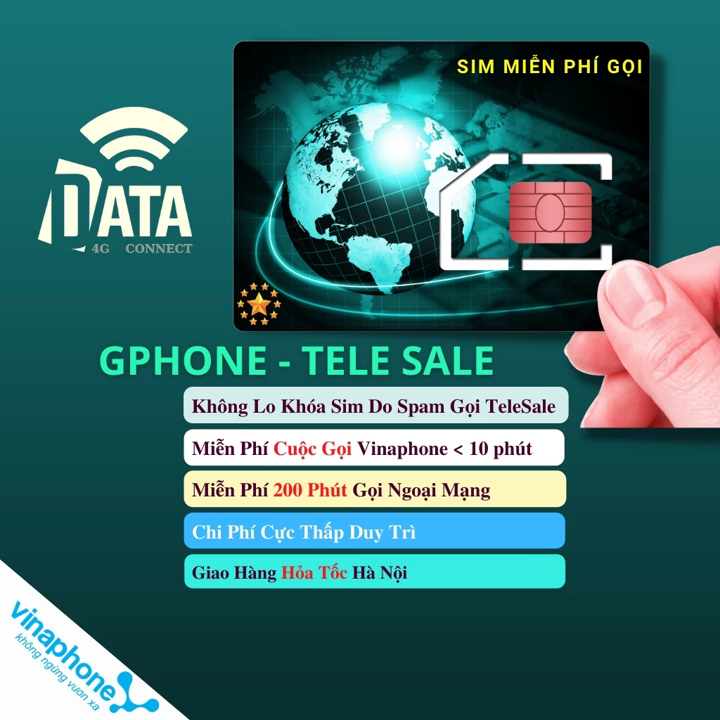 Sim G-Fone Vinaphone , Sim Gọi Miễn Phí Dành Cho Tư Vấn Khách Hàng Chốt Đơn