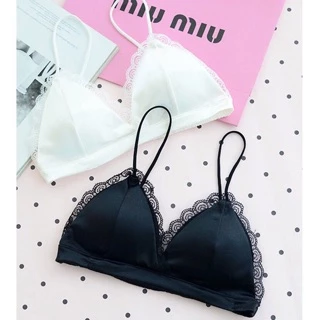 Bra satin viền ren siêu đẹp