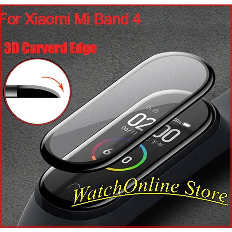 Miếng dán màn 3D chống xước dành cho Xiaomi Miband 7 8 6 / Miband 4 / Miband 5