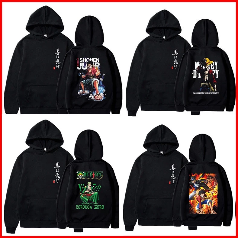 ONE PIECE Áo Hoodie One Piece - BST ÁO In Hình Luffy Zoro One Piece cực đẹp giá siêu rẻ