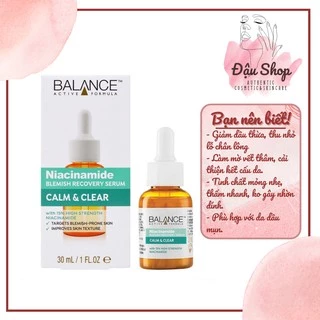 [NHẬP KHẨU] Serum ngừa mụn mờ thâm Balance Active Formula Niacinamide 15% Blemish Recovery 30ml