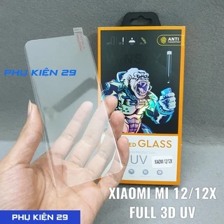 [Xiaomi Mi 12/12X/12S Pro/ Ultra] Dán kính cường lực VUỐT SIÊU MƯỢT FULL màn FULL keo UV Glass Pro+ 9H