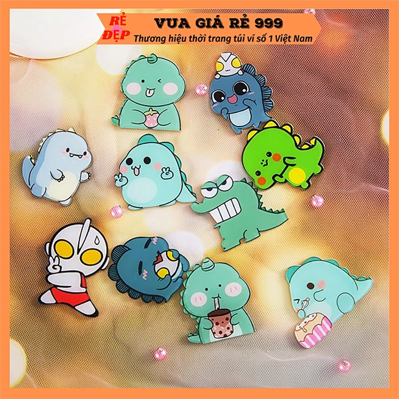 COMBO 10 Sticker phụ kiện gim cài trang trí balo túi ví xinh xắn dễ thương VUAGIARE999 ST600