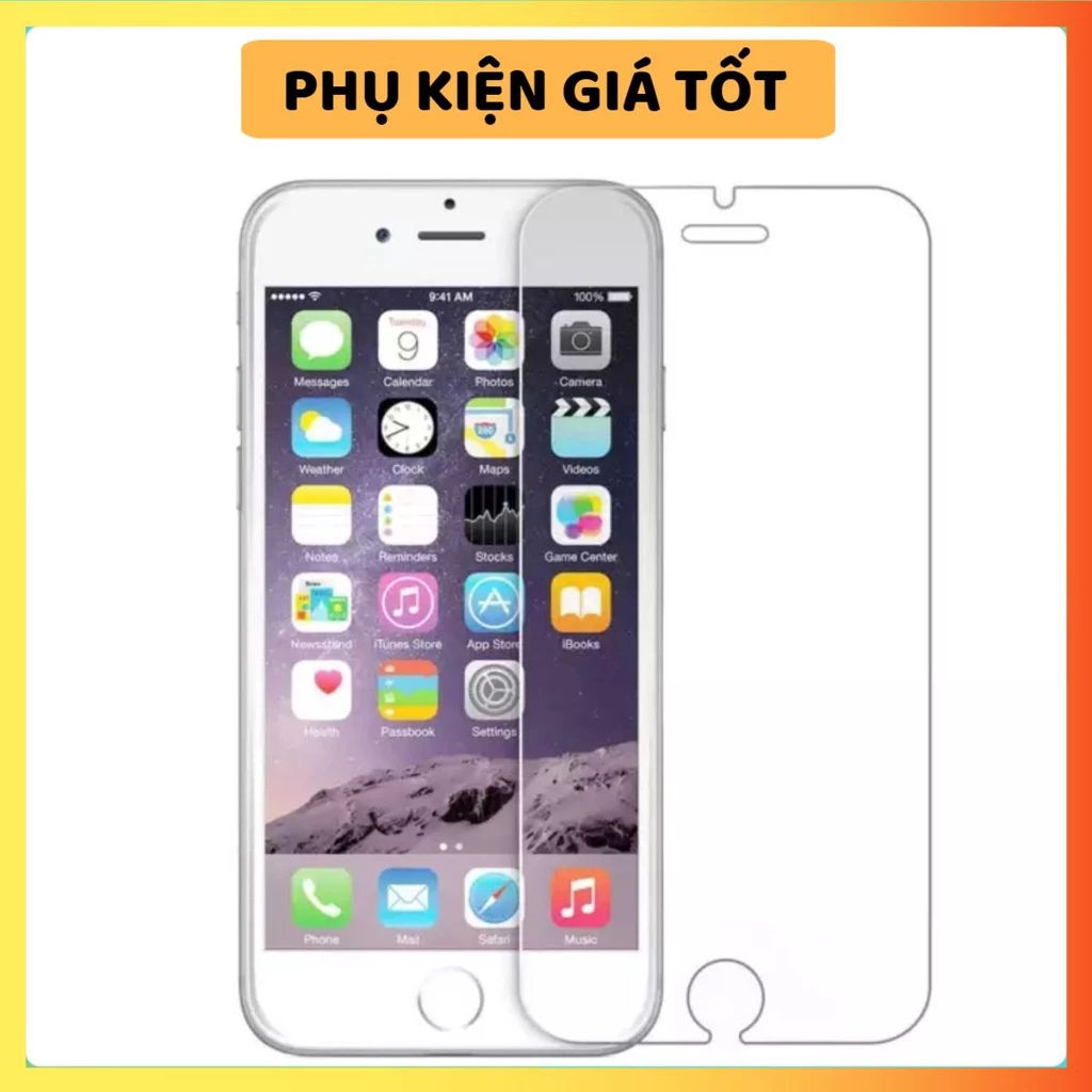 Kính cường lực iphone 2.5D  mài cạnh dành cho 6g/6s/6Plus/6sPlus/7g/8g/7Plus/8Plus/X/Xsmax/11Pro/11Promax