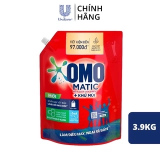 Nước giặt OMO Matic 3.6kg và 3,9kg dùng cho máy giặt cửa trên/ cửa trước 3,6kg