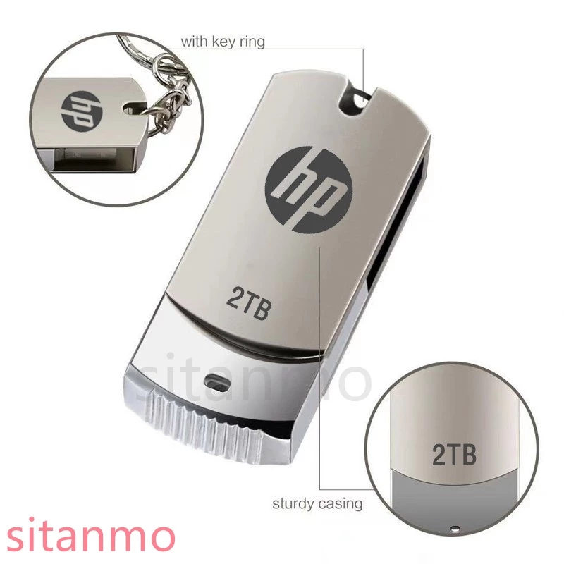 Ổ Đĩa U Tốc Độ Cao Bằng Kim Loại Chống Thấm Nước 2TB HP Pendrive 2TB