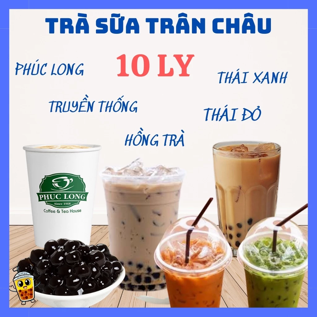 Set nguyên liệu làm trà sữa Thái xanh, Thái đỏ, hồng trà,truyền thống,phúc long-nguyên liệu làm trà sữa(không tính đá)