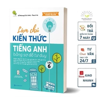 Sách - Làm chủ kiến thức tiếng Anh bằng sơ đồ tư duy lớp 6 - Học kèm app