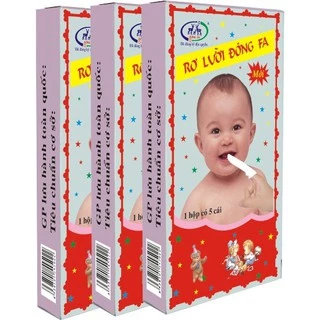 Bộ 5 Hộp Gạc Rơ Lưỡi Vải Đông Fa Cho Bé