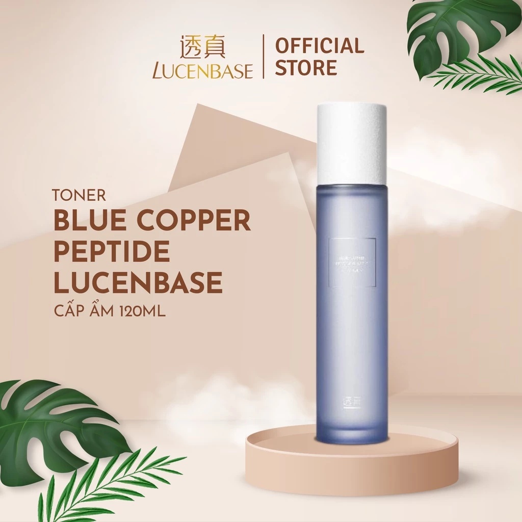 Toner nước hoa hồng blue copper peptide LUCENBASE cấp ẩm, giảm viêm đỏ 120ml