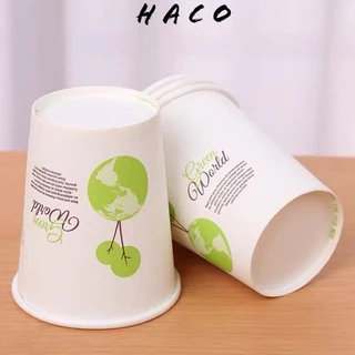 Set 50 cốc giấy dùng 1 lần cốc giấy du lịch tự phân hủy 250ml tiện lợi nhỏ gọn dễ sử dụng thân thiện môi trường