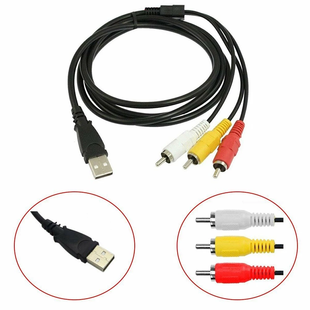 Cáp ChuyểN ĐổI Âm Thanh / Video AV 3 RCA Sang ĐầU CắM USB U05