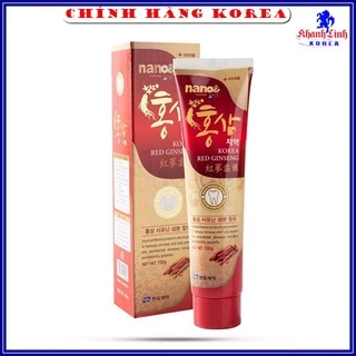 Kem đánh răng hồng sâm Nano hàn quốc chính hãng, tuýp 150gr - Giúp răng chắc khỏe, trắng sáng, khanhlinh