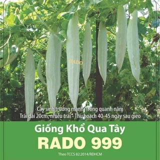 Hạt giống khổ qua tây dễ trồng siêu trái 2gram RADO 999