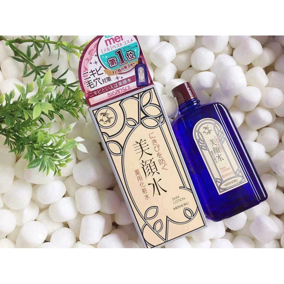 [Có sẵn] Toner Nhật dành cho da mụn Bigansui Medicated Skin Lotion Meishoku 90ml (chính hãng, chuẩn Nhật)