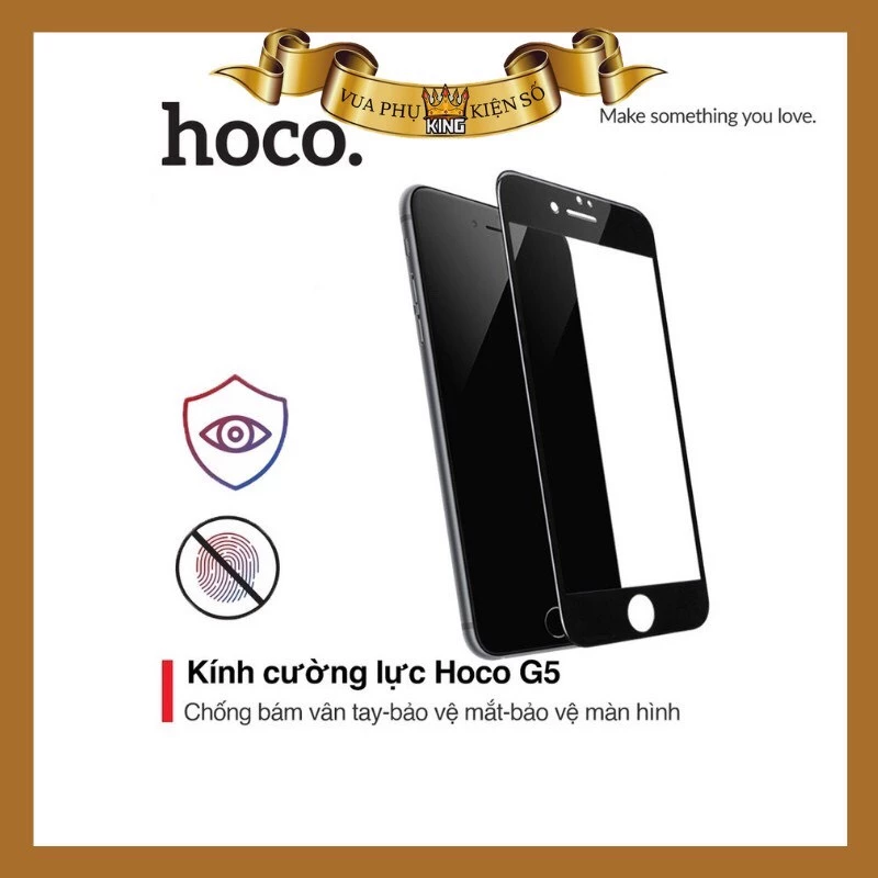 🔥Đã có 12 🔥Kính cường lực  tràn màn Hoco G5 cho 6/7/8/plus/x/xsmax/xr/11/11pro/11promax/12/12mini/12Pro
