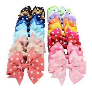 Kẹp tóc KIDSBOWS phối nơ thời trang cho bé gái tùy chọn màu sắc