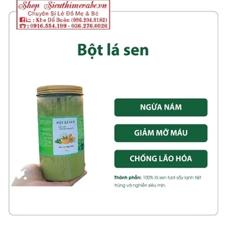 Bột lá sen nguyên chất sấy lạnh 500g