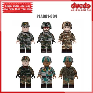 Minifigures lính Trung Quốc và Ấn Độ - Đồ chơi Lắp ghép Xếp hình Mô hình Mini WW2 PLA 001 - 004