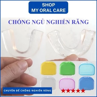 Chống nghiến răng khi ngủ, 3 bảo vệ răng ban đêm, 1 hàm, nhỏ gọn, ngậm không cộm,chống ngủ nghiến răng-Shop My Oral Care