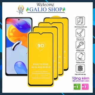 Cường lực Redmi Note 10 Pro Note 9s Pro Mi 10T Pro 10i Mi 9 Mi 8 Lite Note 8 Pro Note 7 Pro Poco F2 F3 F4 GT Kính [9D]