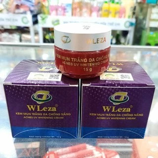 Kem ngừa mụn trắng da chống nắng WLeza 15g