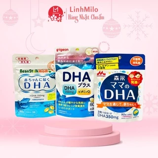 Viên uống DHA Pigeon/Morinaga/BeanstalkMom dành cho mẹ bầu, mẹ cho con bú Nhật Bản.