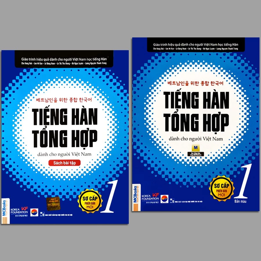 Sách - Combo Tiếng Hàn Tổng Hợp Dành Cho Người Việt Nam - Sơ Cấp 1 (SGK + SBT)