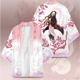 Áo Khoác Kimono In Họa Tiết Kimetsu No Yaiba Độc Đáo Cá Tính