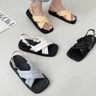 CÓ SẴN  Sandal chéo dây bản to ⭐️⭐️⭐️VIDEO THẬT SHOP TỰ QUAY