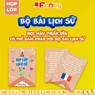 Bộ Bài Thử Thách Chơi Cùng Bạn Bè Họp Lớp Môn Lịch Sử 7Funky-Board Game, Drinking Game Ôn Bài Trên Bàn Nhậu Quên Lối Về