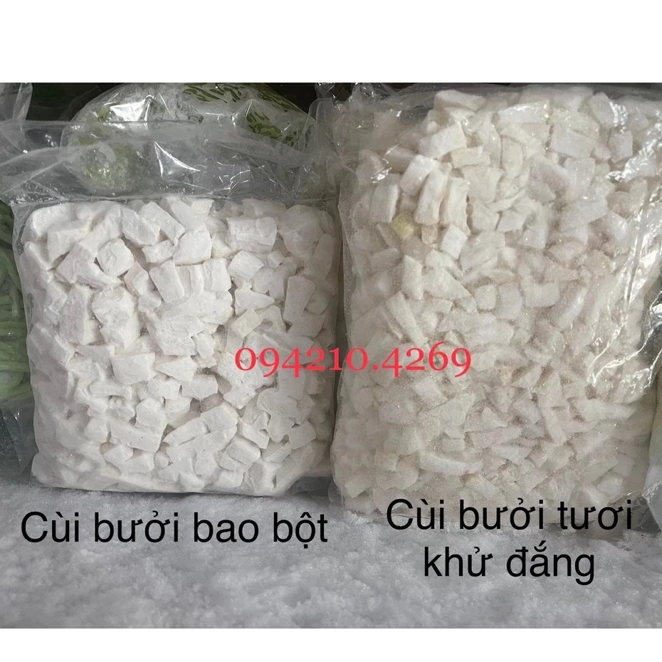 1kg Cùi Bưởi ĐÃ BAO BỘT/ 1kg Cùi Bưởi TƯƠI KHỬ ĐẮNG Dùng Trong Nấu Chè