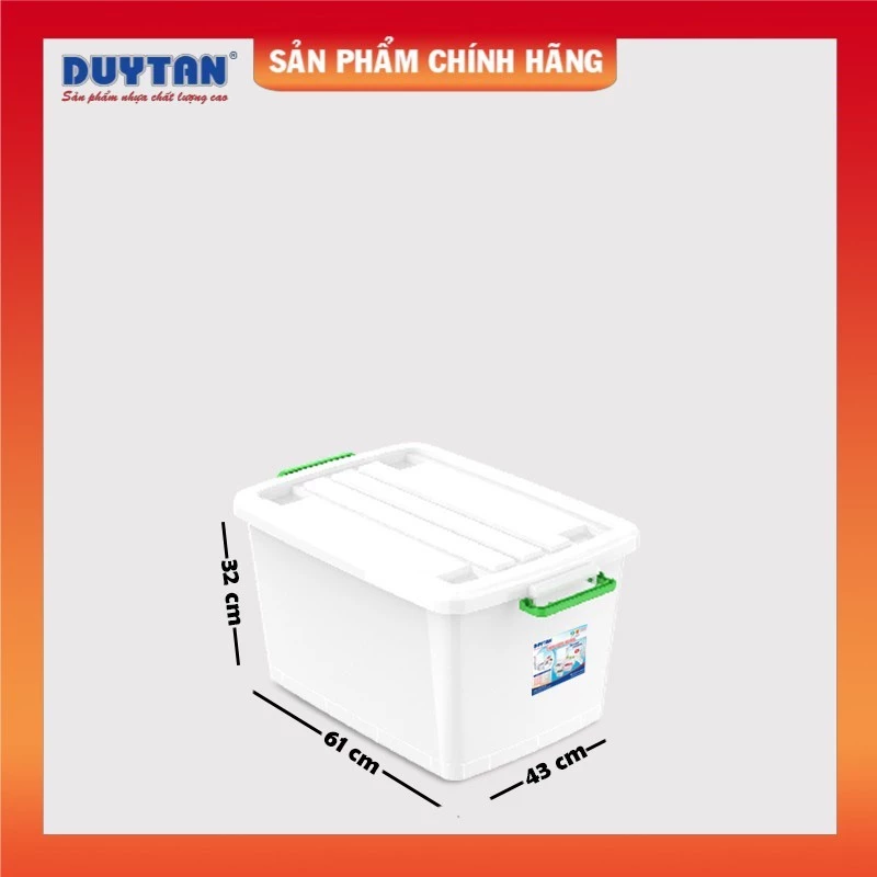 Thùng nhựa đựng đồ có bánh xe Duy Tân 55 lít