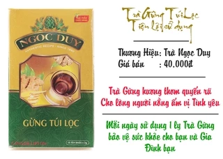 Trà Gừng Ngọc Duy 15 túi lọc