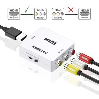 Thiết bị chuyển đổi cổng HDMI sang AV (RCA) AV/CVSB L/R hỗ trợ Video 1080P HDMI2AV NTSC PAL cho Notebook